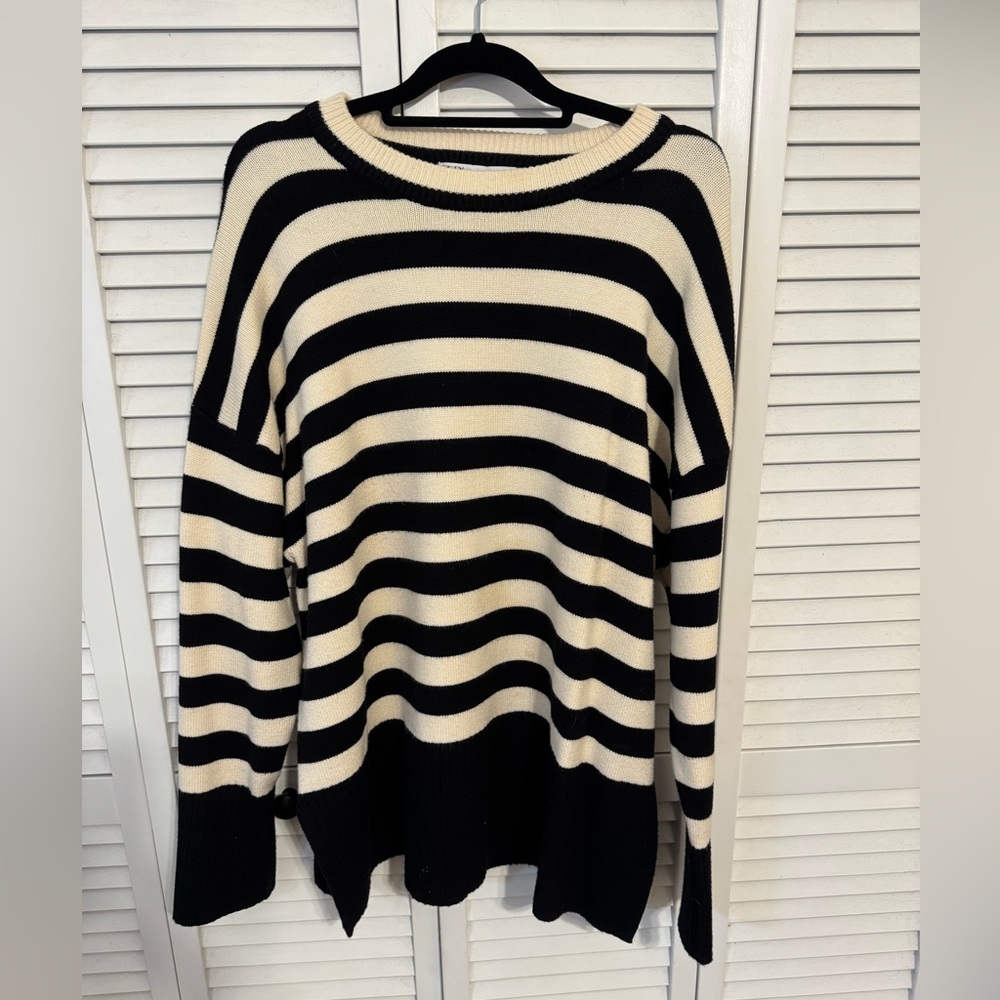 Zara oversized striped sweater